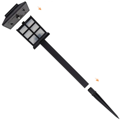 Lampa solarna lampki lampka lampion do ogrodu ogrodowe czujnik wbijane led ozdobne zestaw 6szt